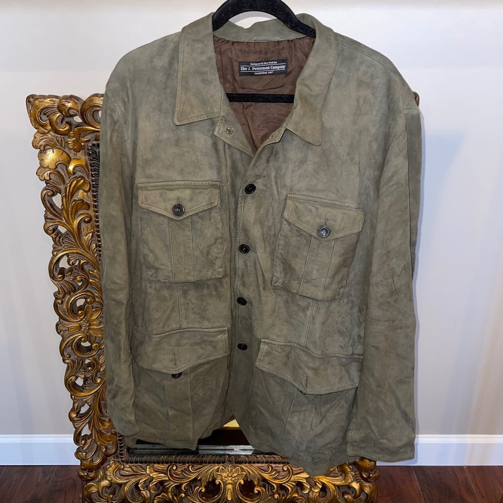 The J. Peterman Company Green Men Size 3XL-100% Leather!